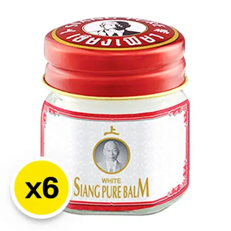 ยาหม่องขาว ตราเซียงเพียว 12 กรัม x 6