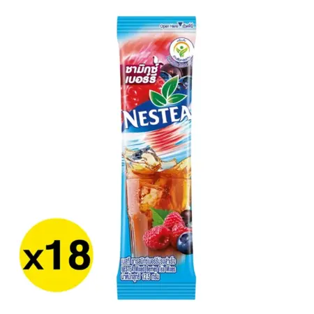 Nestea Mixed Berry Tea, ready-to-drink powder, 12.5 g., 18 sachets