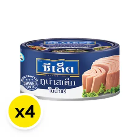 ทูน่าสเต็ก ในน้ำแร่ ตราซีเล็ค x 4