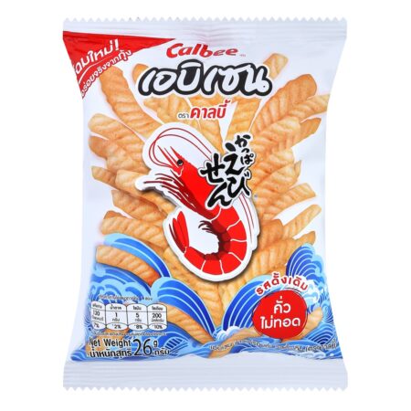 Calbee Shrimp Flavored Crispy Snacks, Original Flavor, 26 g.