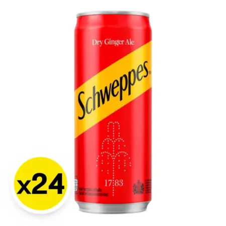 เครื่องดื่มน้ำอัดลม ดราย จินเจอร์ เอล 330 มล. x 24