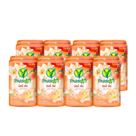 สบู่ก้อน ตรานกแก้ว กลิ่นลิลลี่ พีช 105 กรัม ขนาด 4 ก้อน x 4