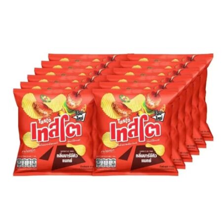 Testo Potato Chips, Wavy, BBQ Max Flavor, 11 g., Pack of 12