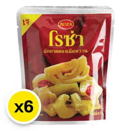 โรซ่า ผักกาดดองเผ็ดหวาน 145 ก. x 6