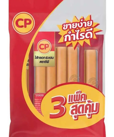 ซีพี ไส้กรอกแฟรงเฟิร์ตไก่ 155 ก. x 3