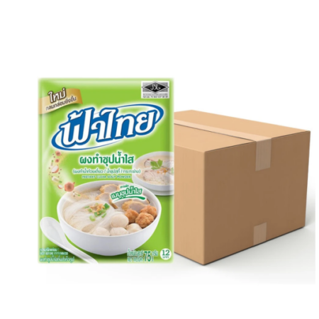 ฟ้าไทย ผงทำซุปน้ำใส 75 ก. x 80