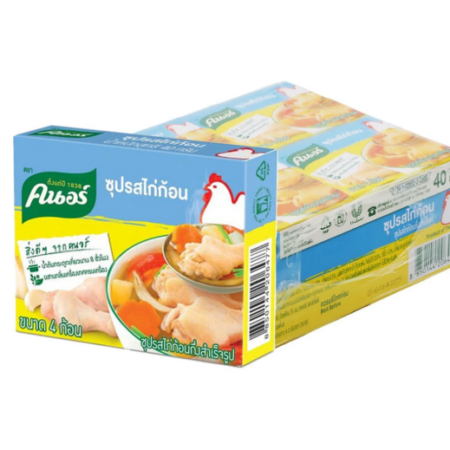 คนอร์ ซุปก้อนไก่ 40 ก. 12 ชิ้น