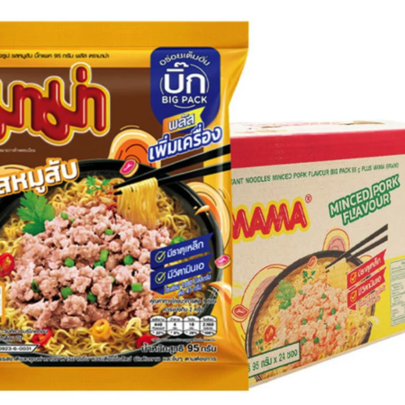 มาม่า บะหมี่กึ่งสำเร็จรูป รสหมูสับ แพ็คใหญ่ 95 กรัม
