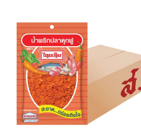 น้ำพริกปลาดุกฟู ตราไทยเดิม 22 กรัม (72 ซอง/ลัง)