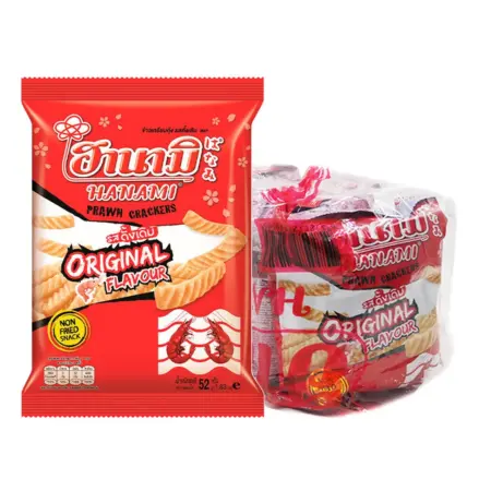 ฮานามิ ข้าวเกรียบกุ้ง รสต้นตำรับ 52 ก. x 4