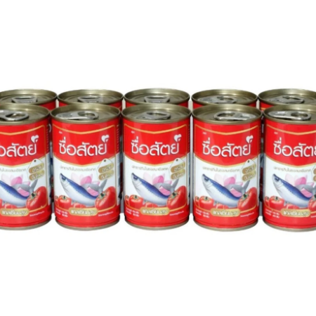 ซื่อสัตย์ปลาซาร์ดีนกระป๋องในซอสมะเขือเทศ 10 กระป๋อง