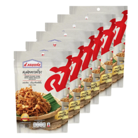 ส.ขอนแก่น หมูฝอยทรงเครื่อง 80 ก. x 6