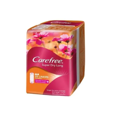 แคร์ฟรี ซุปเปอร์ ดราย แผ่นอนามัย แผ่นยาว แบบมีน้ำหอม 20 ชิ้น