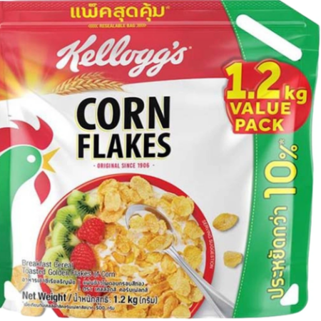 เคลล็อกส์ คอร์นเฟลกส์ รุ่นถุง 1.2 กก.