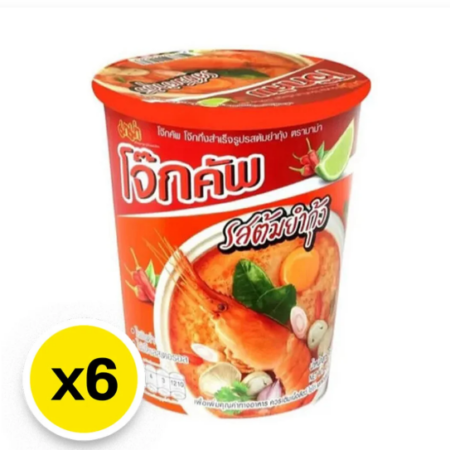 มาม่า โจ๊กคัพกึ่งสำเร็จรูป รสต้มยำกุ้ง 45 ก. x 6