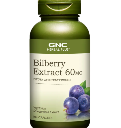 จีเอ็นซี ผลิตภัณฑ์อาหารเสริม บิลเบอร์รี่ 60 มก. 100 แคปซูล
