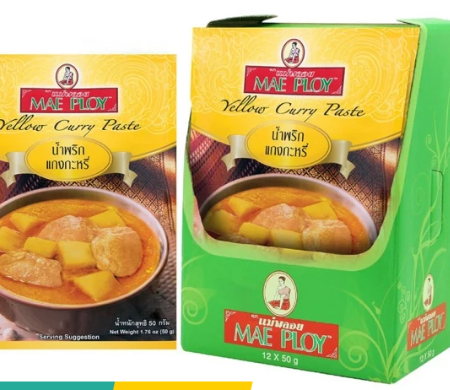 แม่พลอย น้ำพริกแกงกะหรี่ 50 กรัม บรรจุ 12 ซอง