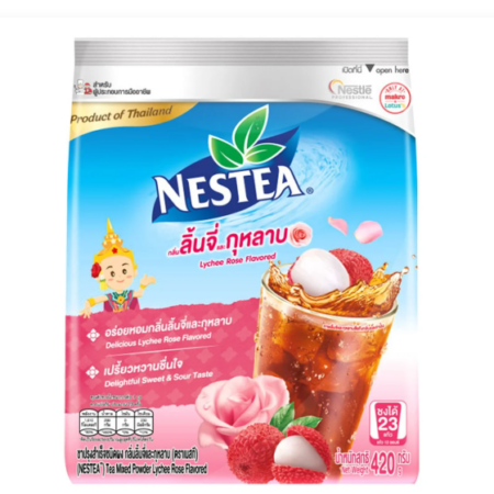 เนสที ชาผงปรุงสำเร็จ กลิ่นลิ้นจี่กุหลาบ 420 ก.