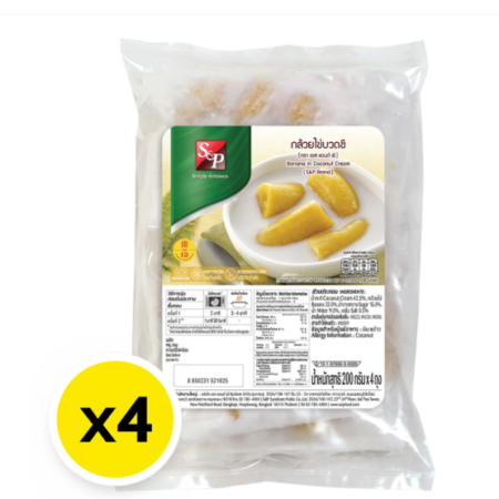 เอสแอนด์พี กล้วยไข่บวดชี 200 ก. x 4