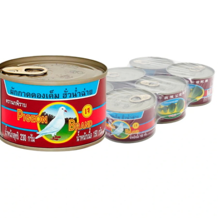 นกพิราบ ผักกาดดอง ฝาดึง 230 ก. x 6