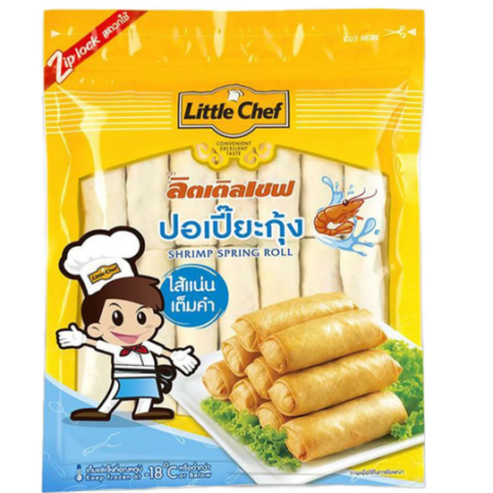 ลิตเติลเชฟ ปอเปี๊ยะกุ้งแช่แข็ง 40ชิ้น 1000ก. X 8