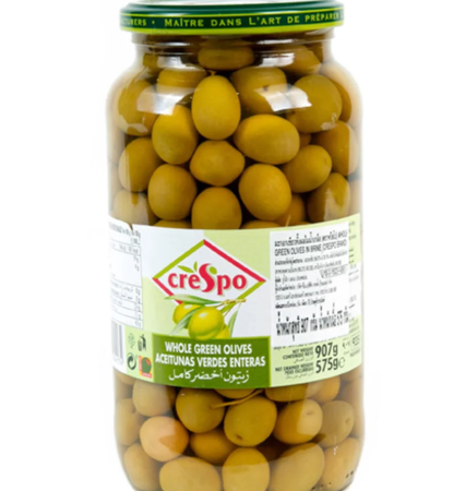 คริสโป มะกอกเขียวในน้ำเกลือ 907 กรัม