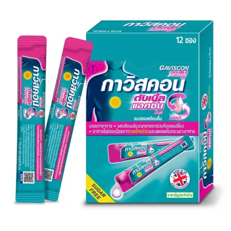กาวิสคอน ดับเบิ้ล แอคชั่น มิ้นต์ 10 มล. 12 ซอง