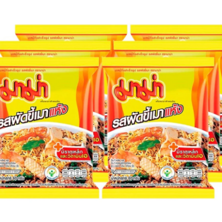 มาม่าบะหมี่รสผัดขี้เมา แพค 6 ซอง