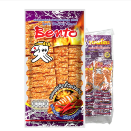 เบนโตะ ปลาหมึกอบ พริกคั่วหมึกย่าง 4 ก. x 12