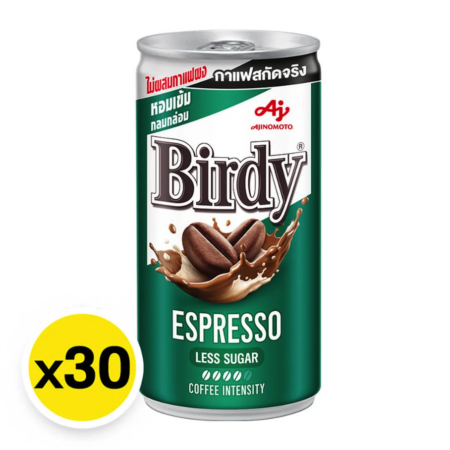 เบอร์ดี้ กาแฟปรุงสำเร็จพร้อมดื่ม เอสเปรสโซ 170 มล. 30 กระป๋อง