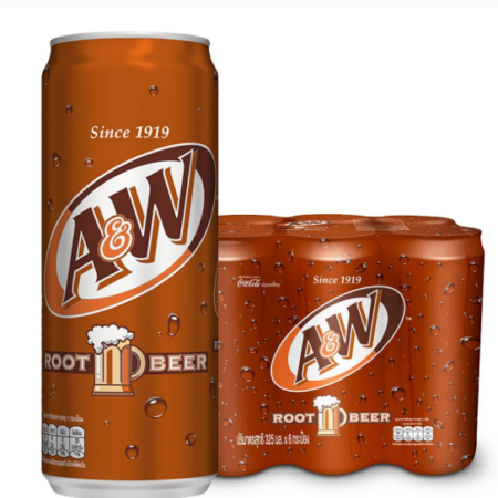 เอแอนด์ดับบลิว รูทเบียร์ กระป๋อง 325 มล. x 6