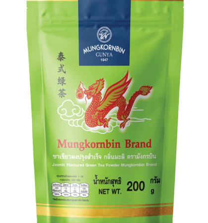 มังกรบิน ชาเขียวผงปรุงสำเร็จ กลิ่นมะลิ 200 ก.