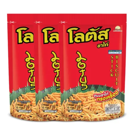 โลตัส ขนมขาไก่ทรงเครื่อง 110 ก. x 3