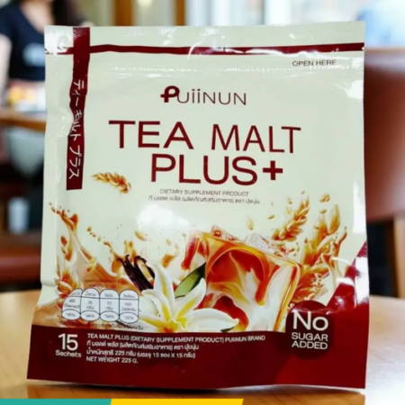 ปุยนุ่น ชามอลต์ ผลิตภัณฑ์เสริมอาหาร ตราปุยนุ่น บรรจุ 15 ซอง