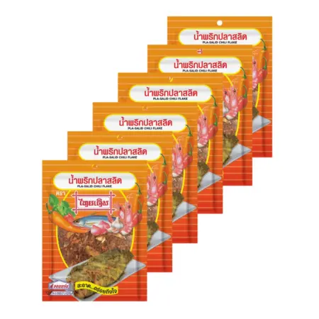 ตราไทยเดิม น้ำพริกปลาสลิด 15 ก. x 6
