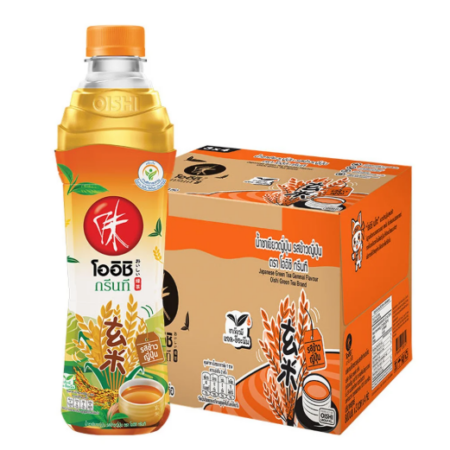 โออิชิ ชาเขียวพร้อมดื่ม รสข้าวญี่ปุ่น 800 มล. x 12