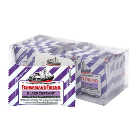 ฟิชเชอร์แมนส์ เฟรนด์ ลูกอม ซูการ์ฟรี แบล็คเคอร์แรนท์ x 12