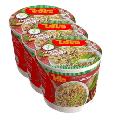 ไวไว บะหมี่กึ่งสำเร็จรูป รสหอยลายพัดฉ่า 70 กรัม