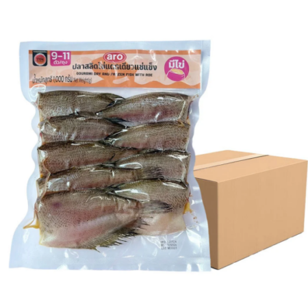 เอโร่ ปลาสลิดไข่แดดเดียวแช่แข็ง 1 กก. X 10