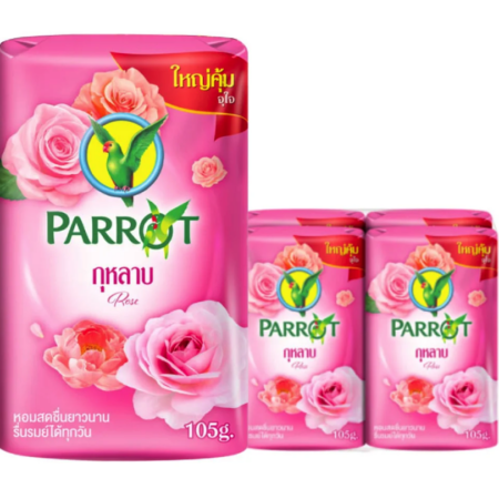 แพรอท สบู่ก้อน กลิ่นกุหลาบ 105 ก. x 4