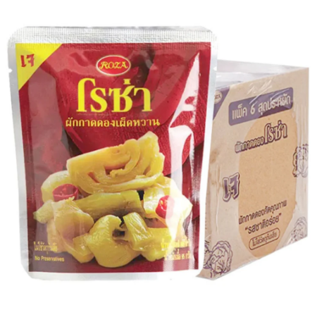 โรซ่า ผักกาดดองเผ็ดหวาน 145 ก. x 6