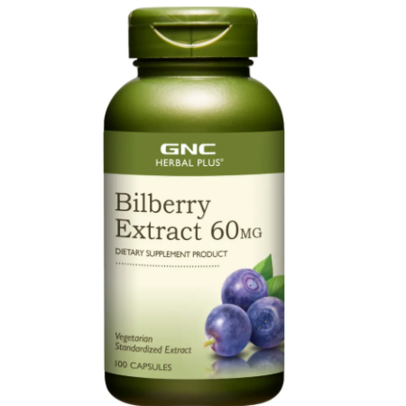 จีเอ็นซี ผลิตภัณฑ์อาหารเสริม บิลเบอร์รี่ 60 มก. 100 แคปซูล