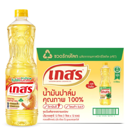 เกสร น้ำมันปาล์ม 1 ล. 12 ขวด