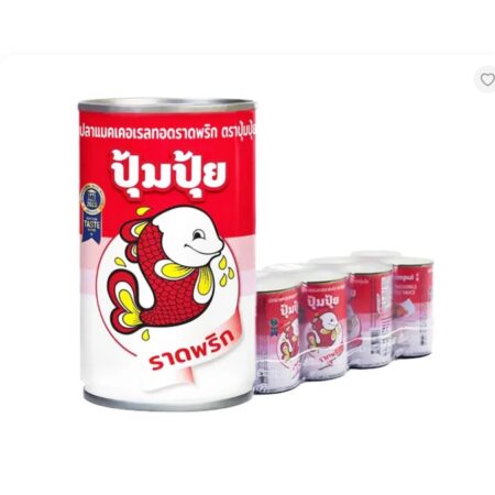 ปุ้มปุ้ย ปลาแมคเคอเรลราดพริก 155 ก. x 10