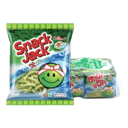 สแน็คแจ๊ค ขนมถั่วลันเตาอบกรอบ รสโนริวาซาบิ 17 กรัม x 12 ซอง