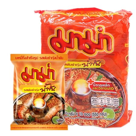 มาม่า ต้มยำกุ้งน้ำข้น 55 ก. x 10