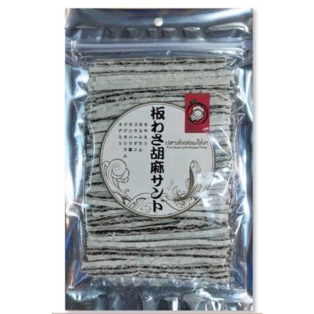 ปลาเส้นงาดำ ขนาด 120กรัม/g. Fish Strings w/Sesame Price