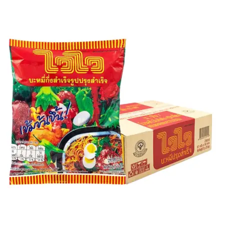 ไวไว บะหมี่กึ่งสำเร็จรูปปรุงสำเร็จ 57 ก. 30 ซอง