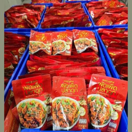 บองนัวแม่ส่าห์ ผัดเผ็ดปลาดุกสมุนไพรไร้ก้างขนาด 85 g.x 6