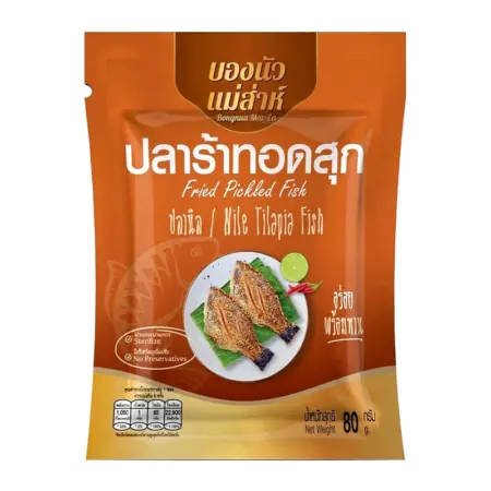 บองนัวแม่ส่าห์ ปลาร้าปลานิลทอดสุก 80g